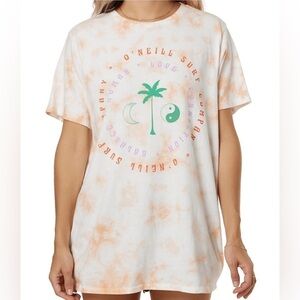 NWT O’Neill Be Nice Oversized Tie-Dye Tee M